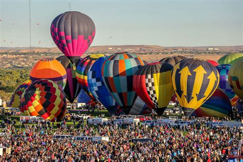 Abq balloon fiesta - Learn more about the Albuquerque Balloon Fiesta. If you plan on visiting the Albuquerque International Balloon Fiesta, you may also be able to reserve an RV or tent site at the park. Their Standard and Box sites offer dry camping in the South View Lot; the Premium Sites include 30-amp power and water.